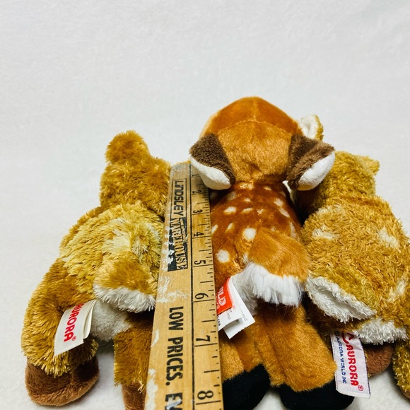 6” Wild Republic Fawn Plush Cute Baby Deer Plush + Aurora Deer Plushes - Picture 8 of 9